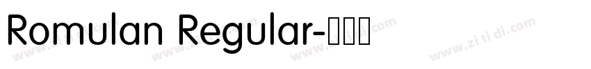 Romulan Regular字体转换 Romulan Regular字体转换